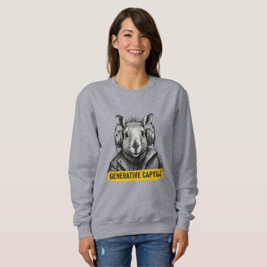 Sweatshirt T-shirt cool Capybara (Devant entier)