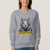 Sweatshirt T-shirt cool Capybara (Devant)