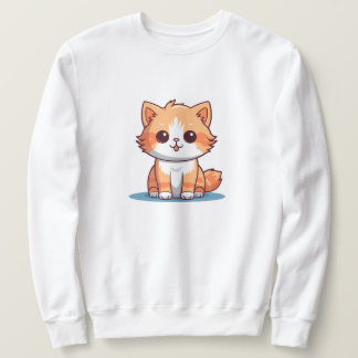 Sweatshirt T-shirt Cute Kitten - Conception Amoureux des chat