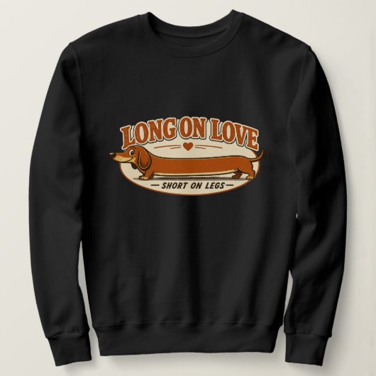 Sweatshirt T-shirt Dachshund Squad (Design devant)
