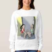 Sweatshirt T-shirt d'amies (Devant)