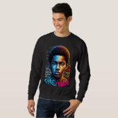 Sweatshirt T-shirt d'art pour jeunes dynamiques (Devant entier)