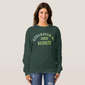 Sweatshirt T-shirt d'art texte avec design simple et propre (Devant entier)