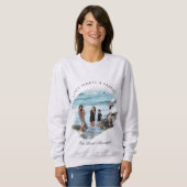 Sweatshirt T-shirt de base confortable avec impression de tex (Devant entier)