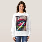 Sweatshirt T-shirt de base pour femmes (Devant entier)