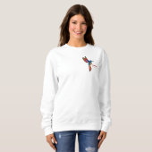 Sweatshirt T-shirt de base pour femmes / colibri (Devant entier)