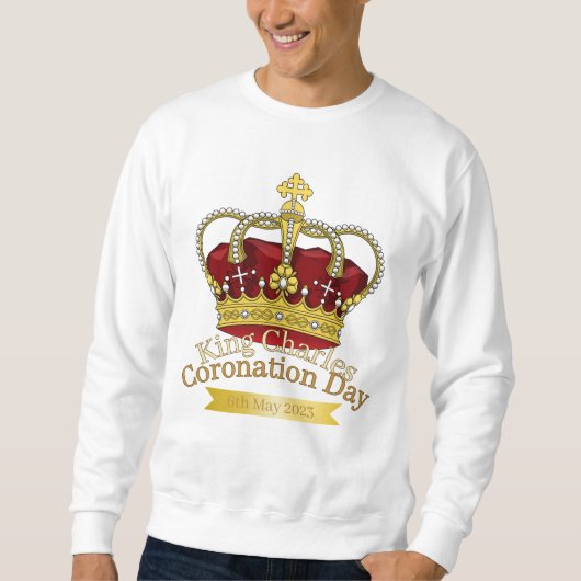 Sweatshirt T-shirt de la Couronne du jour du couronnement (Devant)