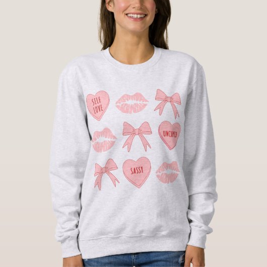 Sweatshirt T-shirt de la Saint-Valentin (Devant)