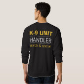 Sweatshirt T-shirt de l'officier K9 (Dos entier)