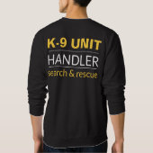 Sweatshirt T-shirt de l'officier K9 (Dos)