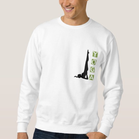 Sweatshirt T-shirt de lumière de pose de yoga d'inversion (Devant)