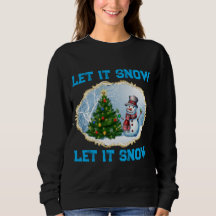 T-shirt de Noël Bonhomme de Neige Laissez Tomber l