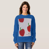 Sweatshirt T-shirt design de peinture fraise (Devant entier)