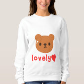 Sweatshirt T-shirt design de poitrine d'ours (Devant)