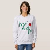 Sweatshirt T-shirt design Ho-Ho-Ho tendance (Devant entier)
