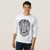 Sweatshirt T-shirt Dessin Lion (Devant entier)