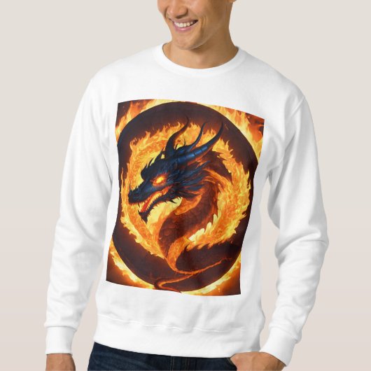 Sweatshirt "T-Shirt d'impression de dragon chinois classique (Devant)