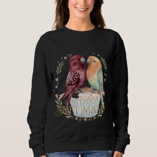 Sweatshirt T-shirt doux Colombe Amour Maman aquarelle   Mite 