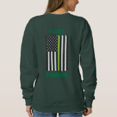 Sweatshirt T-Shirt Drapeau de garde forestier (Dos)
