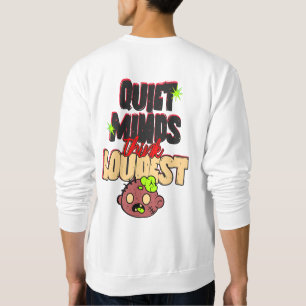 Sweatshirt T-shirt drôle avec graphique de cerveau de zombie
