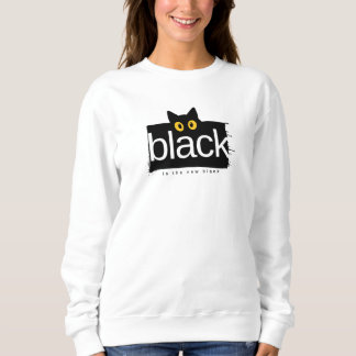 Sweatshirt T-Shirt drôle 'Le noir est la nouvelle tendance' C
