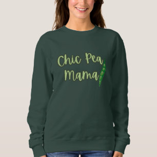 Sweatshirt T-shirt drôle pour femmes Vegan Chic Pea Mama