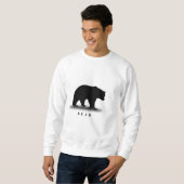 Sweatshirt T-shirt du logo de l'ours de résistance sauvage (Devant entier)
