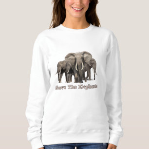 Sweatshirt T-shirt éléphant d'Afrique