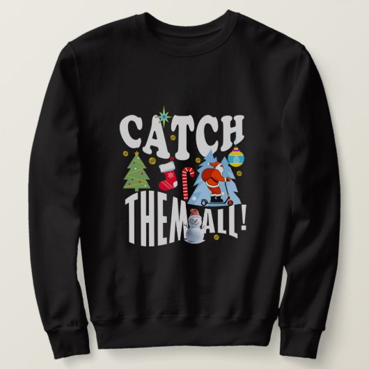 Sweatshirt T-shirt fêté Noël (Design devant)