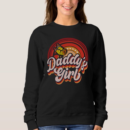 Sweatshirt T-shirt fille de papa (Devant)