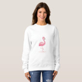 Sweatshirt T-shirt Flamant rose (Devant entier)