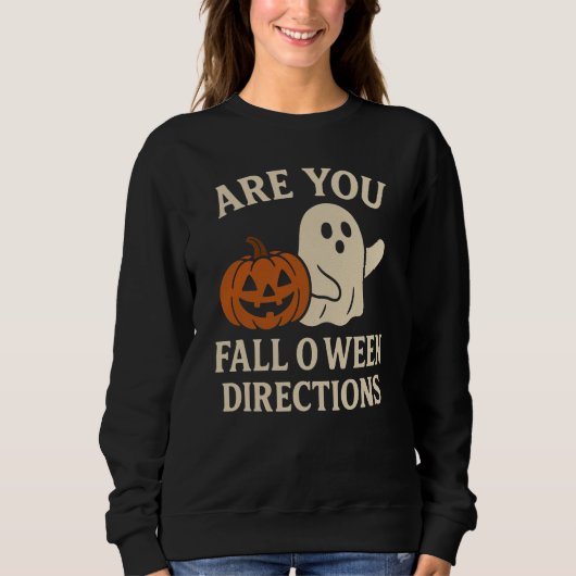 Sweatshirt T-shirt Funny Fall-o-Ween Vibes (Devant)