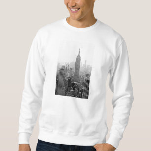 Sweatshirt T-shirt gainé des hommes d'état d'empire le long