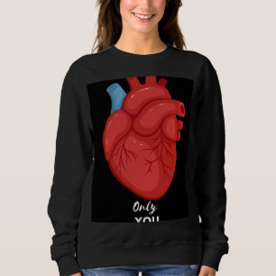 Sweatshirt T-Shirt Graphique à Cœur Noir T-shirt esthétique