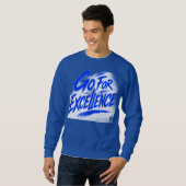 Sweatshirt T-Shirt Graphique Blanc Moderne (Devant entier)
