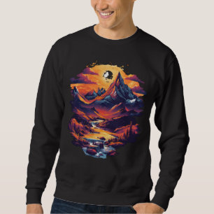 Sweatshirt T-shirt graphique d'évasion de la montagne du couc