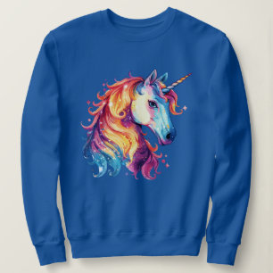 Sweatshirt T-Shirt Graphique Licorne Fantastique Colorée