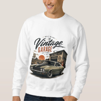 Sweatshirt T-shirt graphique Vintage Mustang Route 66 Garage