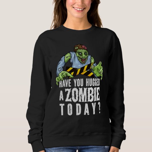 Sweatshirt T-shirt Halloween Zombie Amoureux de Zombie (Devant)