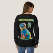 Sweatshirt T-shirt Happy Dog - Tutor Trained (Dos entier)