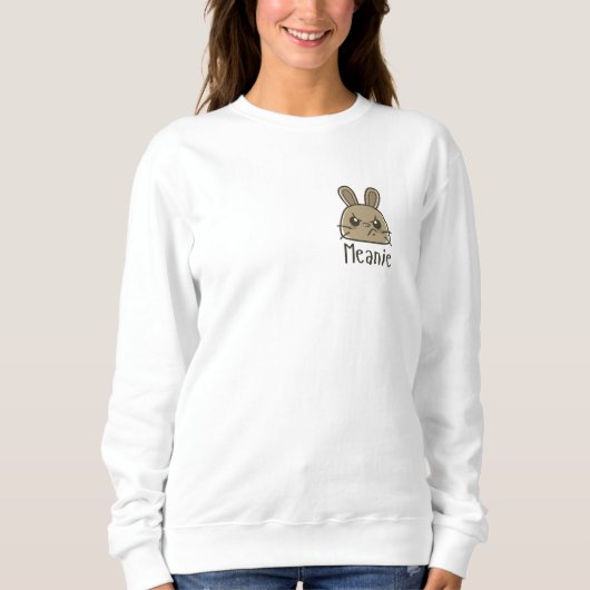 Sweatshirt T-shirt Humour lapin moyen (Devant)