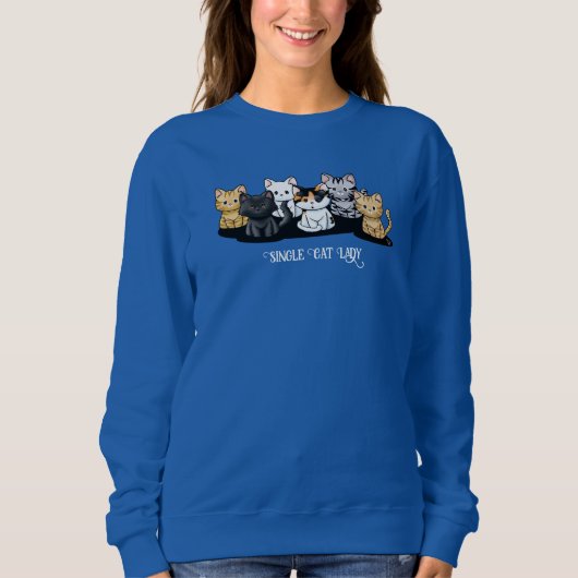 Sweatshirt T-Shirt Lady Chat (Devant)