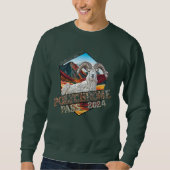Sweatshirt T-shirt Lon-Sleeve polychrome (Devant)