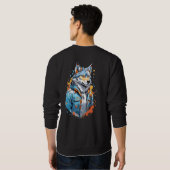 Sweatshirt T-shirt loup (Dos entier)