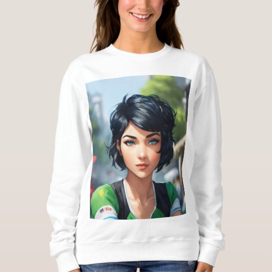 Sweatshirt T-shirt manches longues usure décontractée pour le (Devant)
