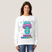 Sweatshirt T-shirt Monstre Flocon de Neige (Devant entier)