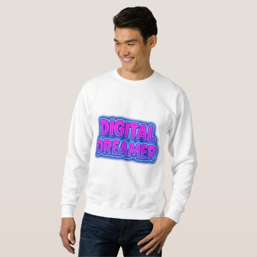 Sweatshirt T-shirt Neon Y2K Digital Dreamer | Cybercore Stree (Devant entier)