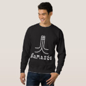 Sweatshirt T-shirt noir de Namaste (Devant entier)