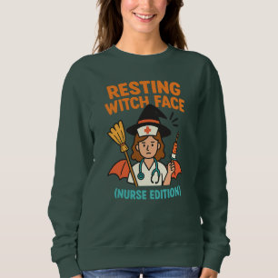 Sweatshirt T-shirt Nurse Halloween Fun - Éffrayant Shift Magi