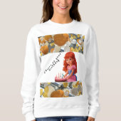 Sweatshirt T-shirt Parti Rose Pour Femmes (Devant)